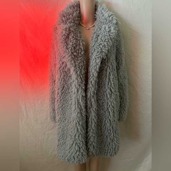 Oversized Fuzzy Coat - Picture 2 of 4
